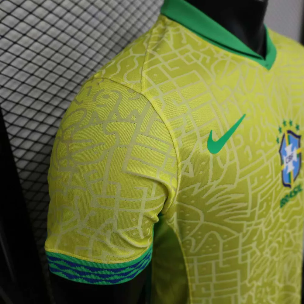 2024 Versión Jugador Brasil Camiseta Local