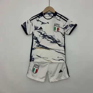 Camiseta de Fútbol Italia Visitante 2023 Talla Infantil