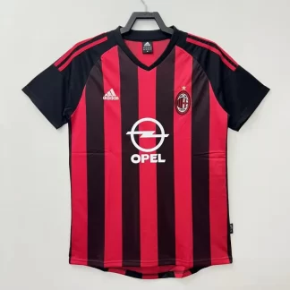 Camiseta Fútbol Retro AC Milan Local 2002/2003 Calidad Tailandesa