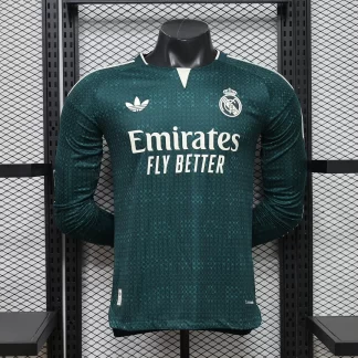 Camiseta de fútbol de manga larga de Real Madrid 2026/2027 Visitante Versión Jugador 1:1 Calidad Tailandesa