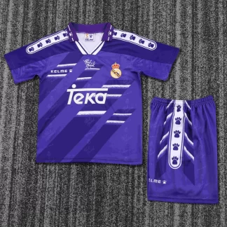 1994-1996 Retro Camiseta Visitante Real Madrid Calidad Tailandesa Talla Infantil
