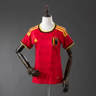 2026 Bélgica Selección Nacional Local Mujer Camiseta de Fútbol AAA Grado Fan