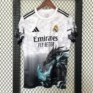 2025/2026 Real Madrid Dragón Blanco Edición Especial Camiseta de Fútbol Calidad Tailandesa