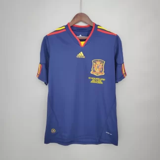 2010 Retro España Visitante Camiseta Fútbol