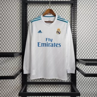 Camiseta Local Real Madrid Manga Larga Retro 2017/2018