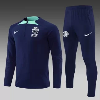 Chándal de Entrenamiento Semirrecogido Azul Real del Inter de Milán 2022/2023 Calidad Tailandesa