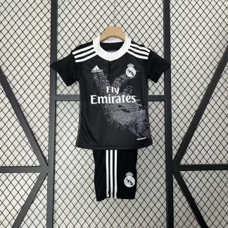 Camiseta de Fútbol Tercera Visitante Retro de Real Madrid 2014/2015 Calidad Tailandesa Talla Infantil