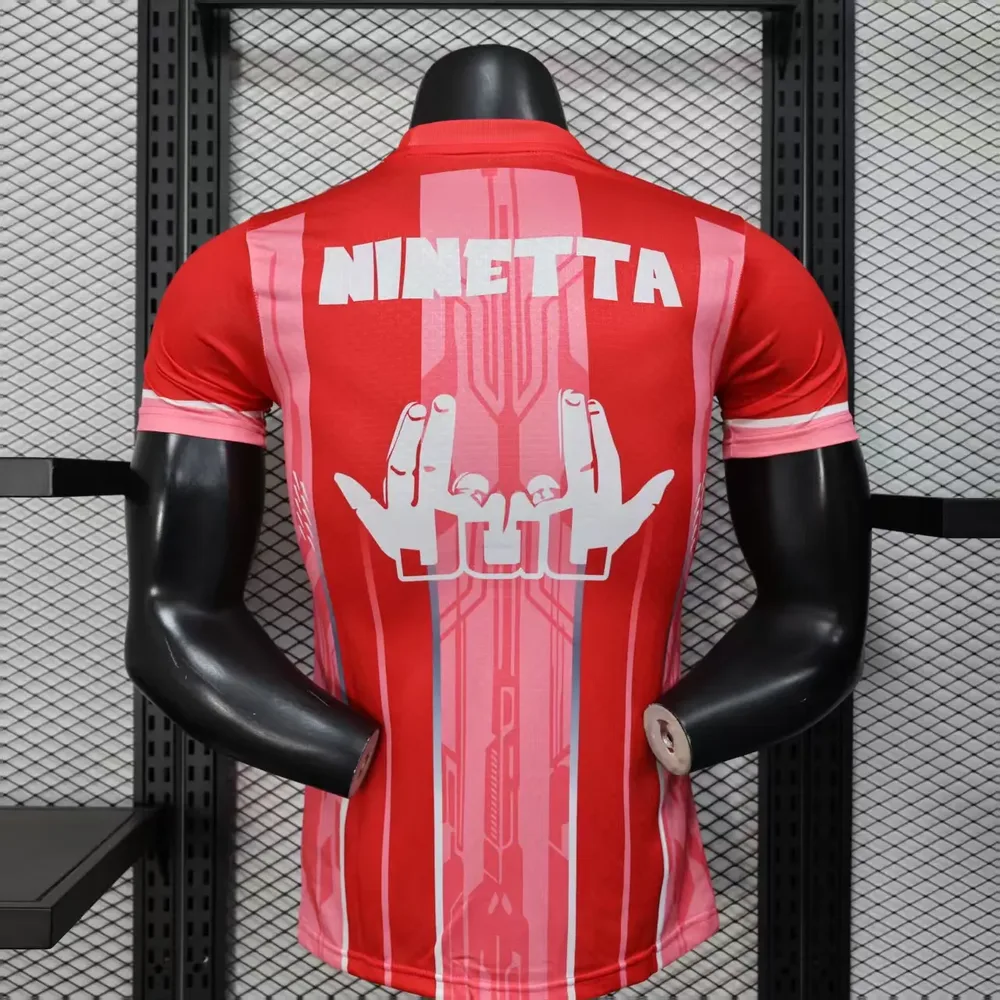 2025/2026 Versión Jugador Olympique de Marseille Edición Especial Roja Camiseta de Fútbol Calidad Tailandesa