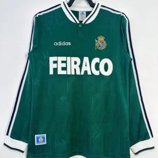 Camiseta de Fútbol Visitante Retro Deportivo Manga Larga 1999-2000 Calidad Tailandesa