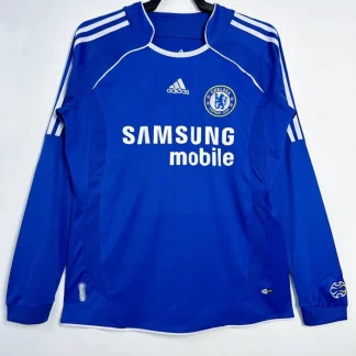 Camiseta de Fútbol Retro Manga Larga 2006-2007 Local Chelsea Calidad Tailandesa