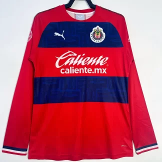 2019-2000 Retro Manga Larga Chivas Equipación Local Camiseta de Fútbol Calidad Tailandesa