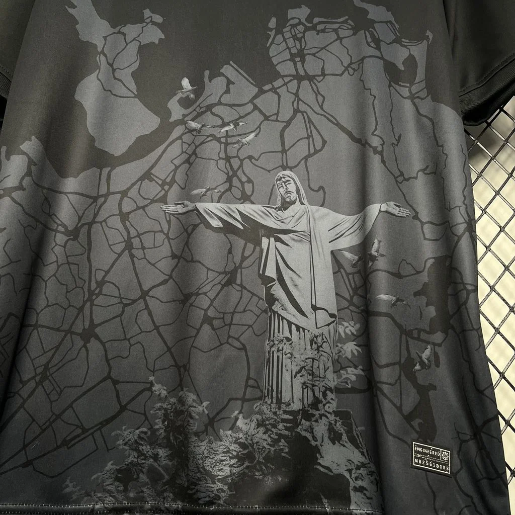 2024/2025 Brasil Edición Especial Jesús Negra Camiseta Calidad Tailandesa