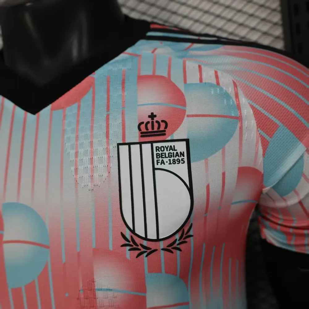 Camiseta de fútbol de visitante versión jugador de la selección de Bélgica 2026 Calidad Tailandesa 1:1