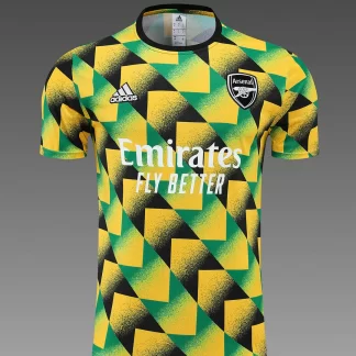 Camiseta de Fútbol 2022/2023 Arsenal Ropa de Entrenamiento Amarillo Negro Verde
