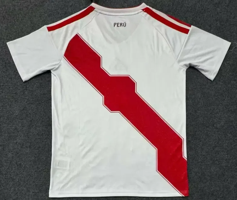 2026 Perú Selección Nacional Camiseta Local Fútbol Calidad Thai