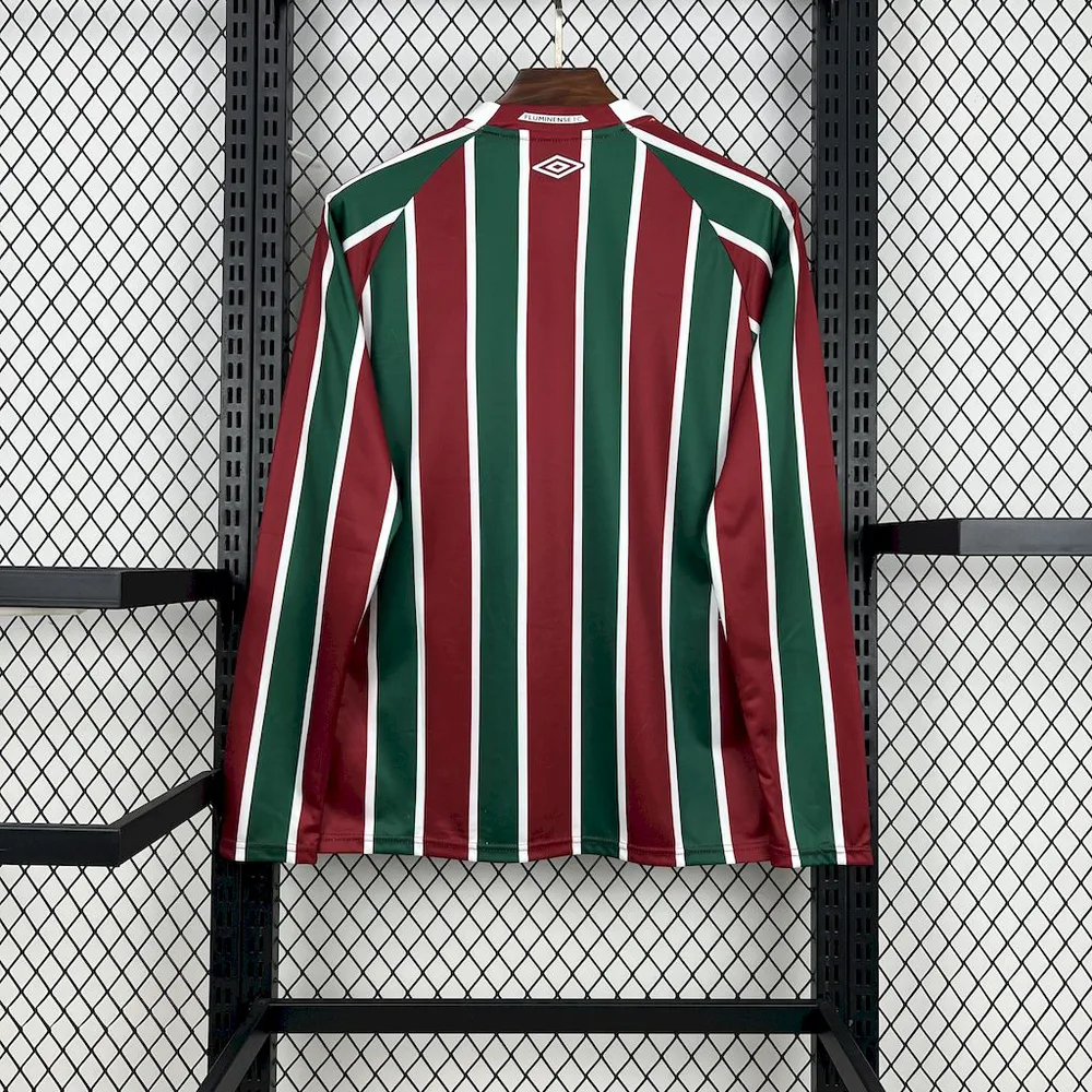 2025/2026 Manga Larga Fluminense Local Camiseta de Fútbol Calidad Tailandesa