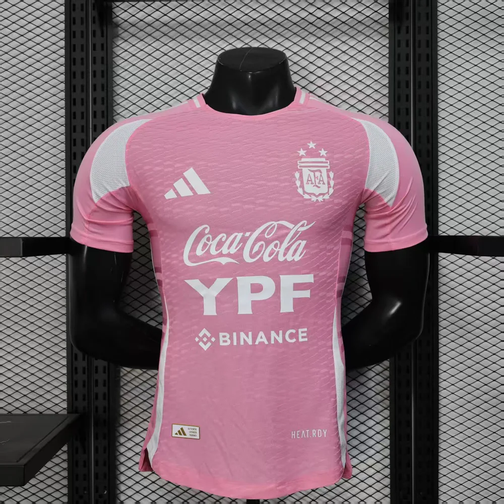 2025/2026 Camiseta Entrenamiento Rosa Argentina Versión Jugador Calidad Tailandesa