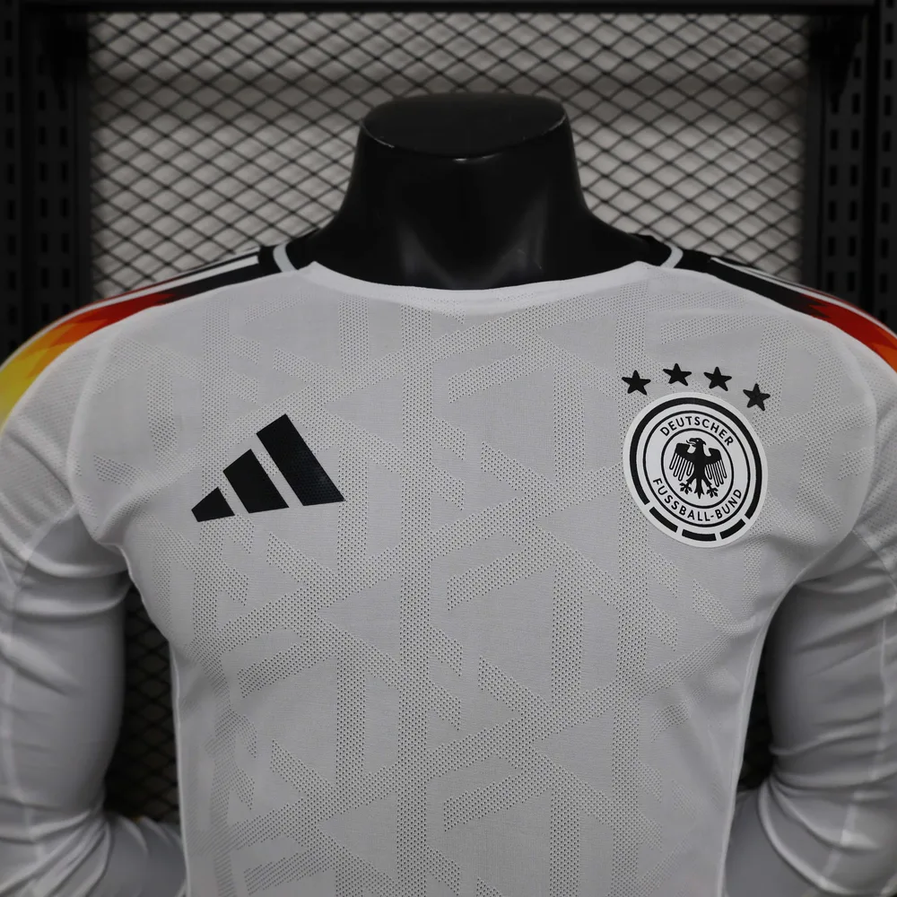Camiseta de Fútbol Local de Manga Larga Versión Jugador Alemania 2024-2025 Calidad Tailandesa 1:1