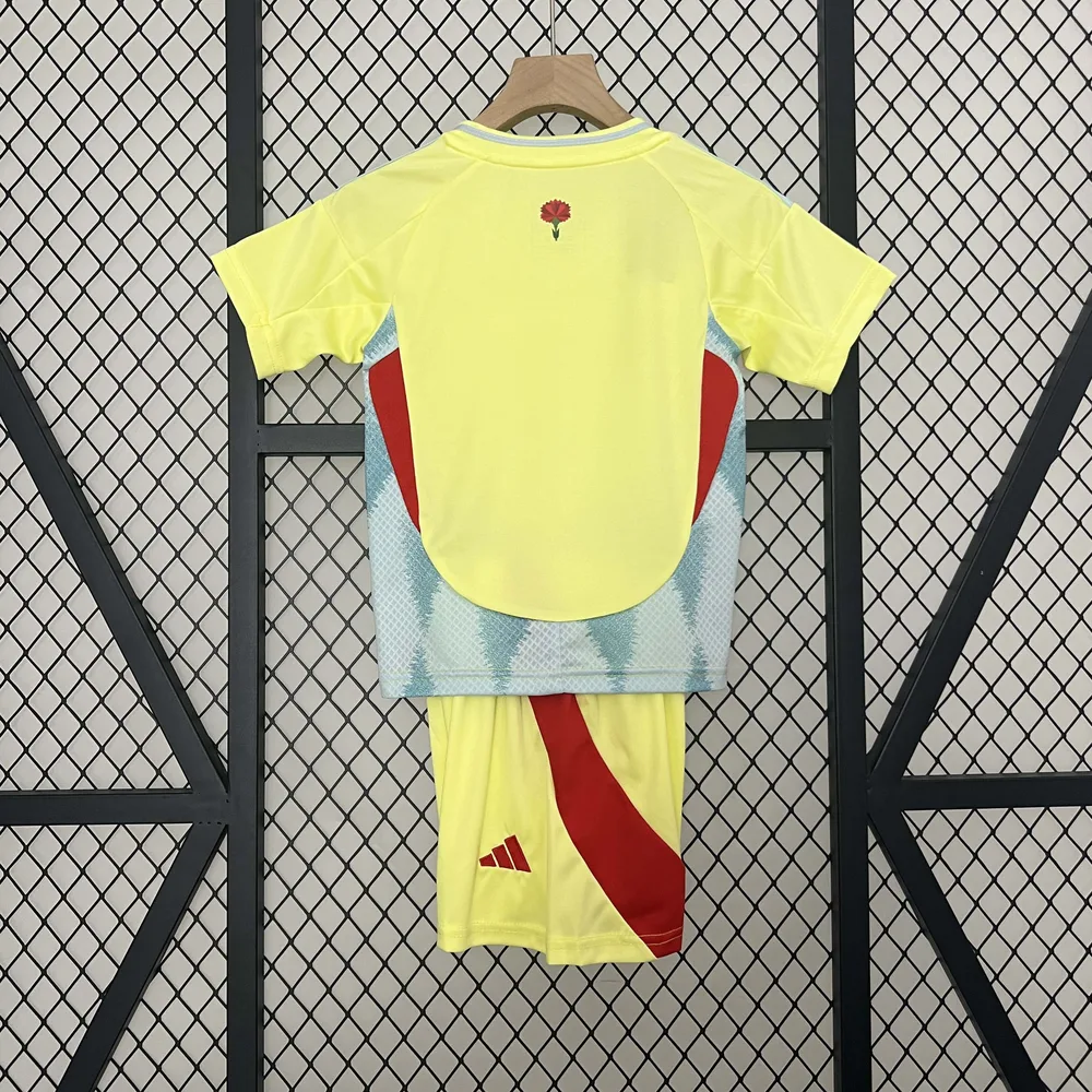 Camiseta de Fútbol 2024 España Visitante AAA calidad fan Talla Infantil