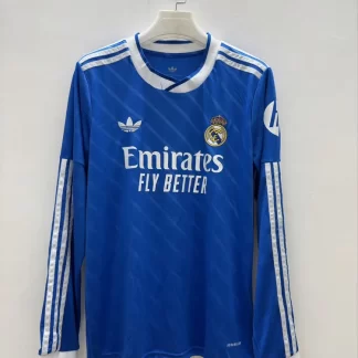 2025/2026 Camiseta de fútbol Tercera Equipación Manga Larga Real Madrid Calidad Tailandesa