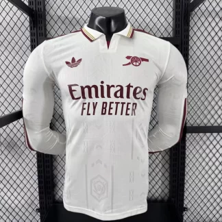 2025/2026 Manga Larga Versión Jugador Arsenal Tercera Equipación Visitante Camiseta de Fútbol Calidad Tailandesa