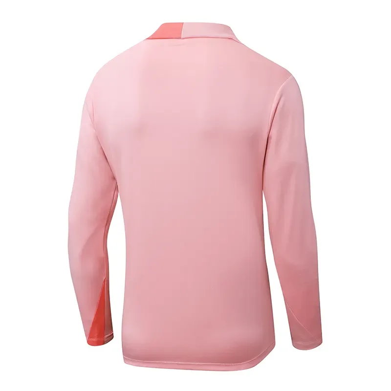 2025/2026 Barcelona Conjunto de Entrenamiento Media Cremallera Rosa Jersey Set