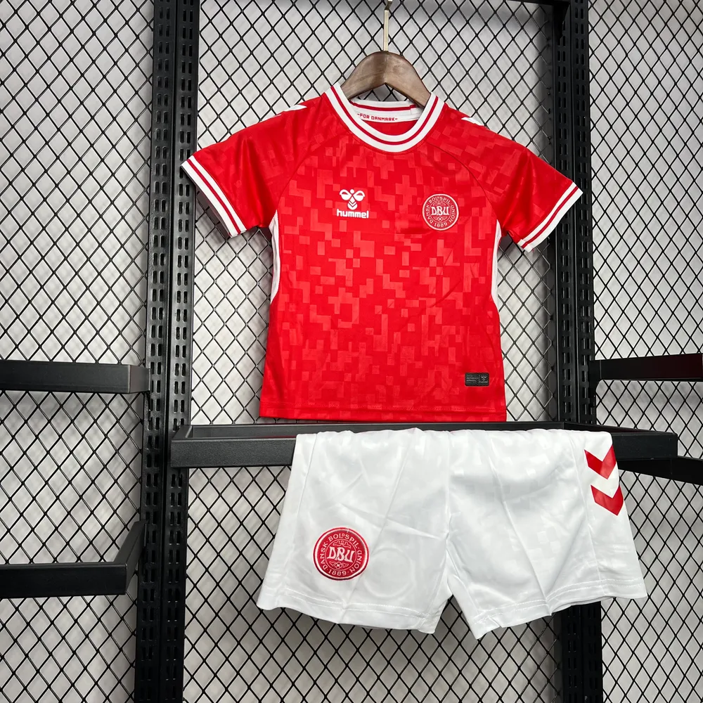 2024-2025 Camiseta Local Selección Dinamarca Calidad Tailandesa Talla Infantil