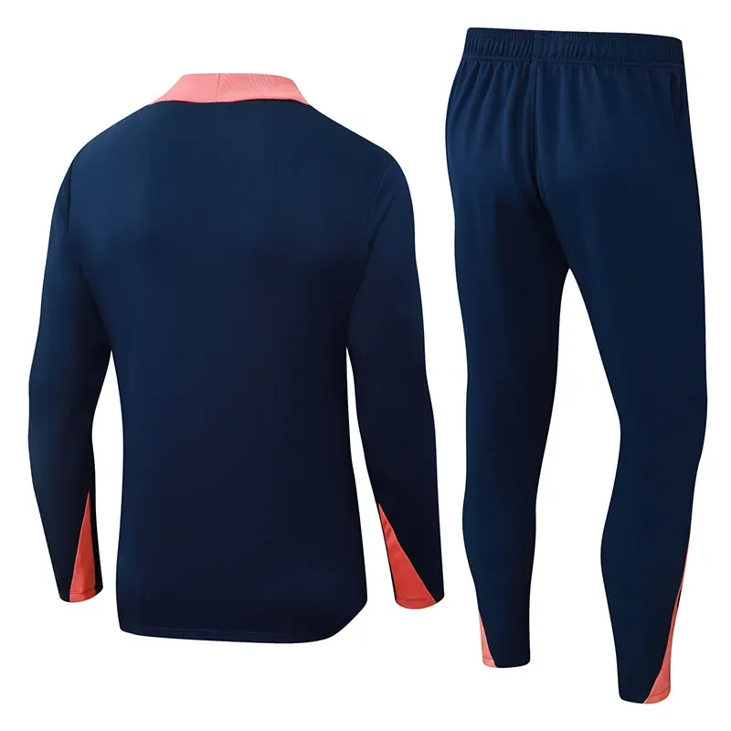 2025/2026 Barcelona Conjunto de Entrenamiento Media Cremallera Azul Real Jersey Set