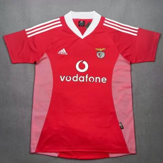 2002-2003 Camiseta de Fútbol Retro Local Benfica 1:1 Calidad Tailandesa