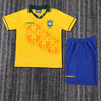 1994 Retro Brasil Local Camiseta de Fútbol 1:1 Calidad Tailandesa Talla Infantil