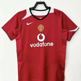 Camiseta de fútbol retro 2005/2006 Manchester United Local Calidad Tailandesa