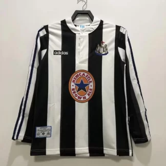 Camiseta de Fútbol Retro Newcastle United Local Manga Larga 1995/1997 Calidad Tailandesa