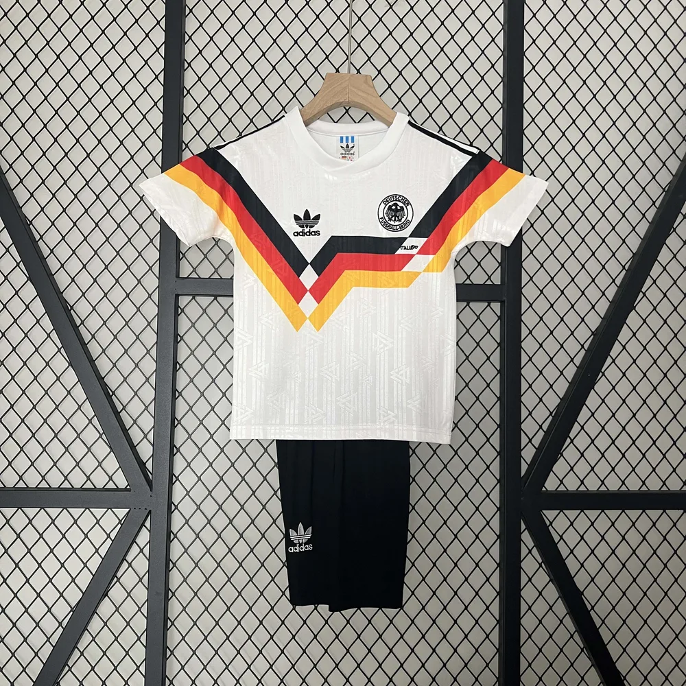 Camiseta Retro 1990 Germany Home AAA calidad fan Talla Infantil