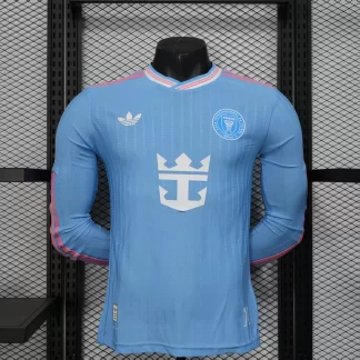 2025/2026 Camiseta de Manga Larga de Segunda Equipación de Visitante de Inter Miami Versión Jugador Calidad Thailand