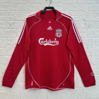2006/2007 Retro Liverpool Camiseta de Local de Manga Larga Calidad Tailandesa