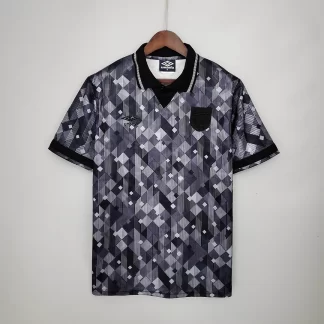 Camiseta de Fútbol Retro Edición Especial Inglaterra Blackout Negra 1990