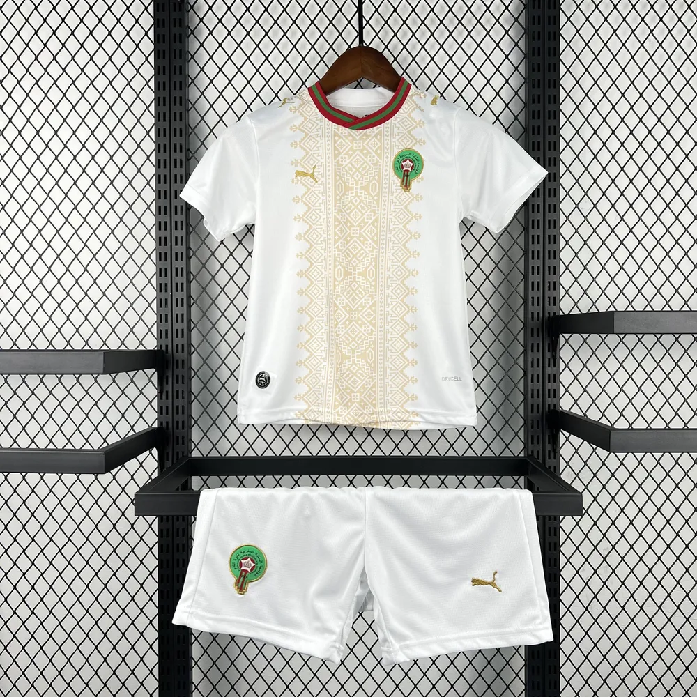 2026 Jersey de la Selección de Marruecos Visitante AAA Grado Fan Talla Infantil