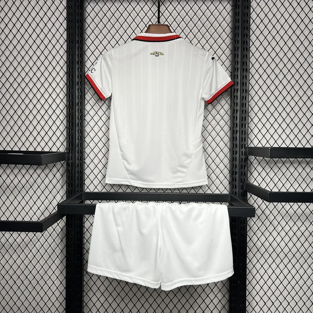 Camiseta de Fútbol 2024/2025 AC Milan Visitante Calidad Tailandesa Talla Infantil