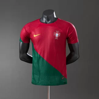 Versión de jugador de la camiseta local de Portugal para la Copa Mundial 2022 AAA calidad fan