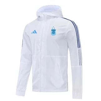 Camiseta de fútbol cortavientos de Argentina 2023 Blanca