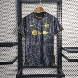 Camiseta de Fútbol Negra Edición Especial Barcelona 2023/2024 Calidad Tailandesa