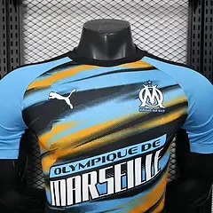 2025/2026 Versión Jugador Chándal de Entrenamiento Olympique de Marseille 01 Camiseta de Fútbol Calidad Tailandesa