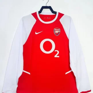 Camiseta Retro Arsenal Local Manga Larga 2002/2004 Calidad Tailandesa