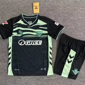 2025/2026 Real Betis Tercera Equipación Visitante Camiseta de Fútbol Calidad Talla Infantil