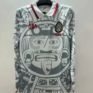 Camiseta Retro 1998 Manga Larga México Visitante Fútbol AAA calidad fan