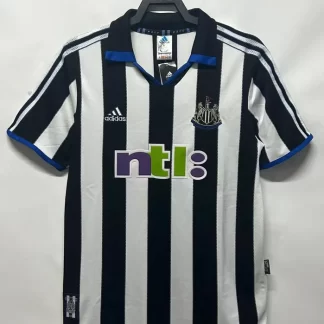 Camiseta de Fútbol Retro Newcastle United Local 2000-2001 Calidad Tailandesa