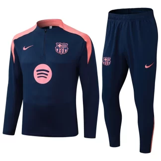 2025/2026 Barcelona Conjunto de Entrenamiento Media Cremallera Azul Real Jersey Set