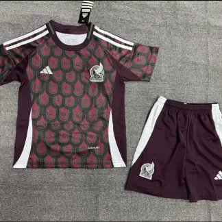 Camiseta de Fútbol 2024 de la Selección Nacional de México Local AAA calidad aficionado Talla Infantil