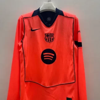2025/2026 Manga Larga Camiseta de Fútbol Tercera Visitante Barcelona Calidad Tailandesa