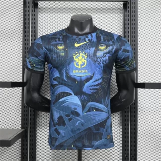 Camiseta de Fútbol Brasil Loro Azul y Verde 2025/2026 Calidad Tailandesa